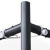 vidaXL Pergola mit Dach 3x3 m Wei&szlig; 180 g/m&sup2;