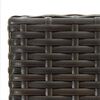 vidaXL Barhocker 4 Stk. Braun Poly Rattan