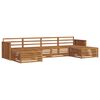 vidaXL Sofagarnituren 6 pcs Natur Massivholz Akazie