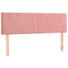 vidaXL Boxspringbett mit Matratze Rosa 140x200 cm Samt