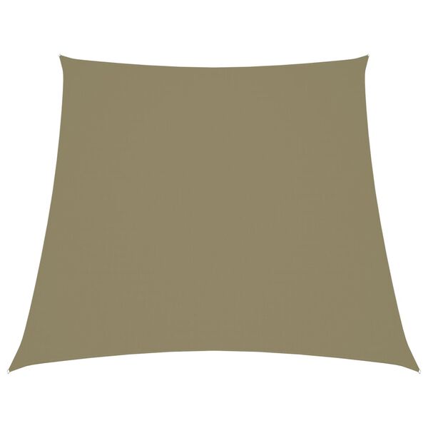 vidaXL Sonnensegel Oxford-Gewebe Trapezf&ouml;rmig 2/4x3 m Beige