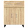 vidaXL Highboard Sonoma-Eiche 69,5x34x180 cm Holzwerkstoff