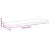vidaXL Regalbrett 4 pcs Schwarz 60 x 20 x 1,5 cm Holzwerkstoff
