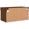 vidaXL TV-Schrank mit LED-Leuchten Braun Eichen-Optik 60x30x30 cm