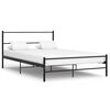 vidaXL Bettgestell Schwarz Metall 160&times;200 cm