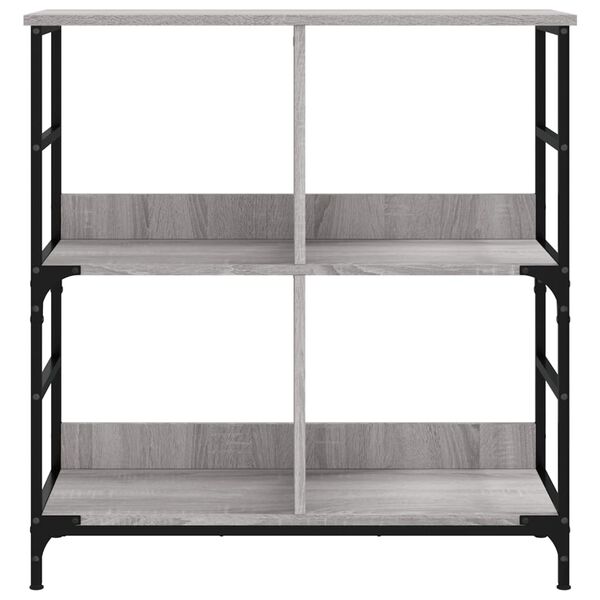 vidaXL B&uuml;cherregal Grau Sonoma 78,5x33x82 cm Holzwerkstoff