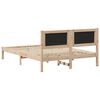 vidaXL Bettrahmen Hellgrau 150 x 200 cm Massives Kiefernholz