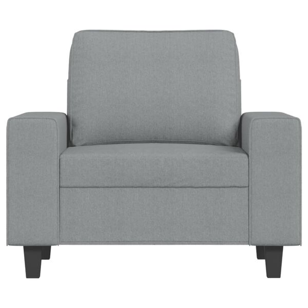 vidaXL Sessel Hellgrau 60 cm Stoff
