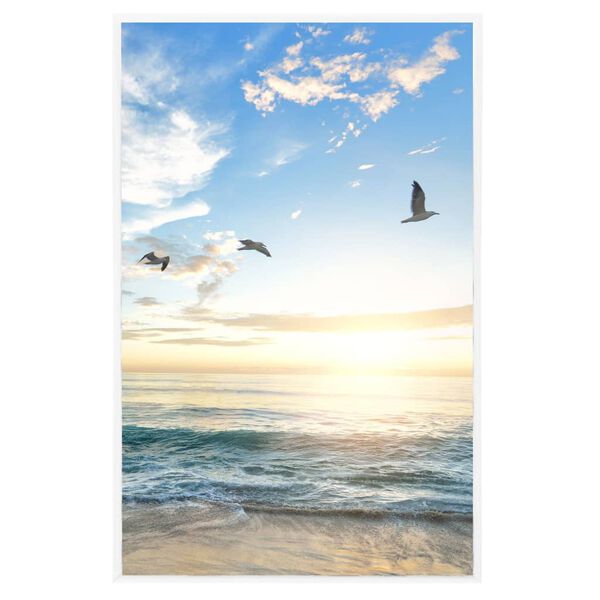 vidaXL Bilderrahmen Collage 5 Stk. f&uuml;r Wand Tisch Wei&szlig; 13x18 cm MDF