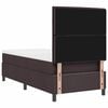 vidaXL Boxspringbett mit Matratze Dunkelbraun 90 x 200 cm Stoff