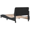 vidaXL Bettgestell ohne Matratze Schwarz 100x200 cm Samt