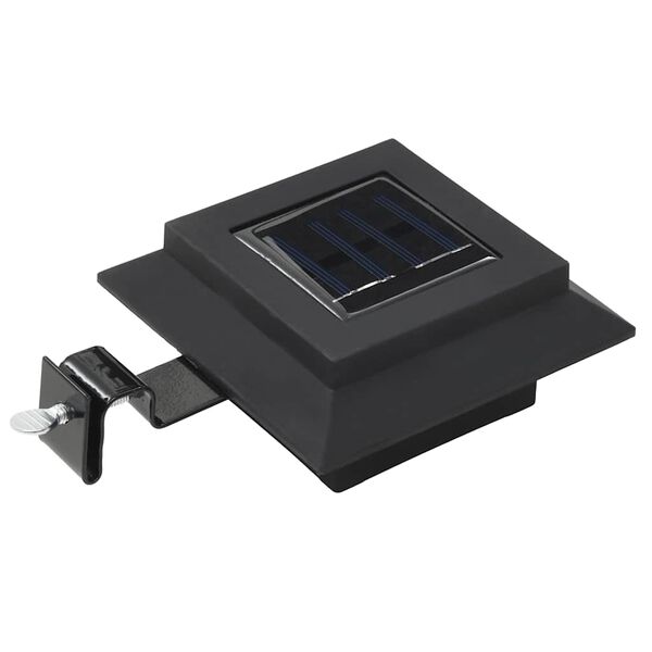 vidaXL Solar-Au&szlig;enleuchten 12 Stk. LED Rechteckig 12 cm Schwarz