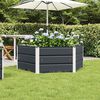 vidaXL Pflanzk&uuml;bel Anthrazit 129 x 129 x 45 cm Stahl