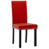vidaXL Esszimmerst&uuml;hle 4 Stk. Weinrot PVC