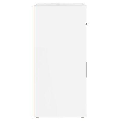 vidaXL Sideboard Hochglanz-Weiß 80x33x70 cm Holzwerkstoff