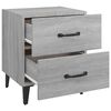 vidaXL Nachttische 2 Stk. Grau Sonoma 40x35x47,5 cm