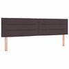 vidaXL Boxspringbett mit Matratze Dunkelbraun 180 x 200 cm Stoff