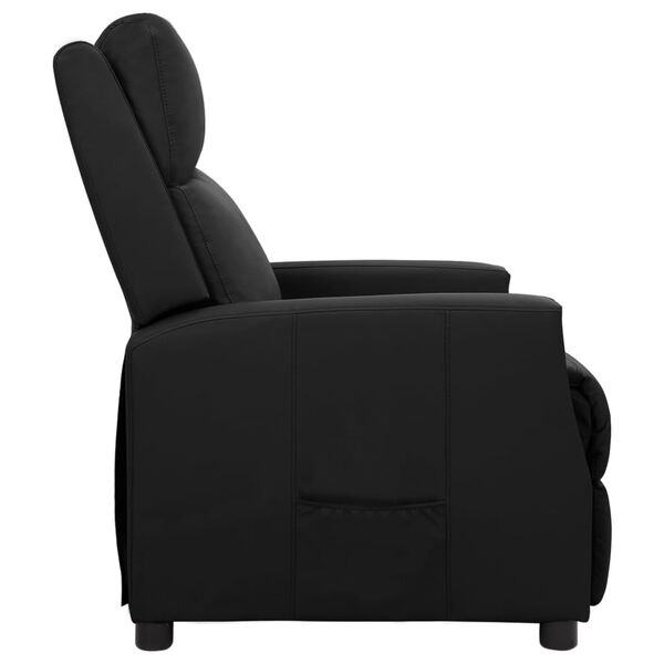 vidaXL Relaxsessel Schwarz Kunstleder