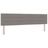 vidaXL Boxspringbett mit Matratze Taupe 200 x 200 cm Polyester