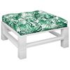 vidaXL Palettensofa-Kissen Blattmuster 70x70x12 cm