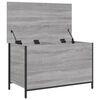 vidaXL Sitzbank mit Stauraum Grau Sonoma 80x42,5x50 cm Holzwerkstoff