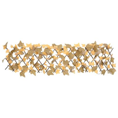 vidaXL Rankgitter mit Künstlichen Ahornblättern Erweiterbar 180x30 cm