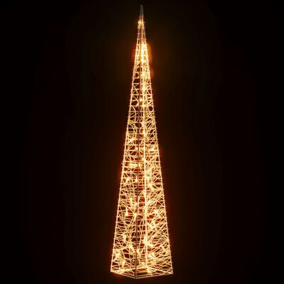 vidaXL LED-Leuchtkegel Acryl Deko Warmweiß 90 cm