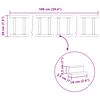 vidaXL Dachschneeschild Anthrazit 100 x 2,5 x 20 cm Stahl