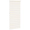 vidaXL Doppelrollo Marmorbeige 100x230 cm Stoffbreite 95,9 cm Polyester