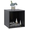 vidaXL TV-Schrank Grau 37x35x37 cm Holzwerkstoff