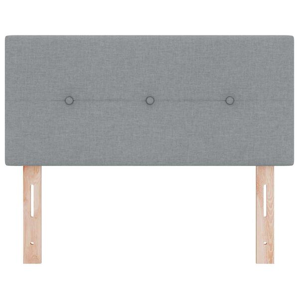 vidaXL Kopfteil mit Kopfteil Hellgrau 100 cm Kunstleder