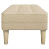 vidaXL Bank mit Kissen Creme 113 x 57 x 39 cm Stoff