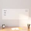 vidaXL Magnettafel Wandmontage Wei&szlig; 100x40 cm Hartglas