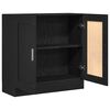 vidaXL B&uuml;cherregal Schwarz Eichen-Optik 82,5 x 30,5 x 80 cm