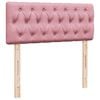 vidaXL Boxspringbett mit Matratze Rosa 120x200 cm Samt