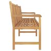 vidaXL Gartenbank 228 cm Massivholz Teak