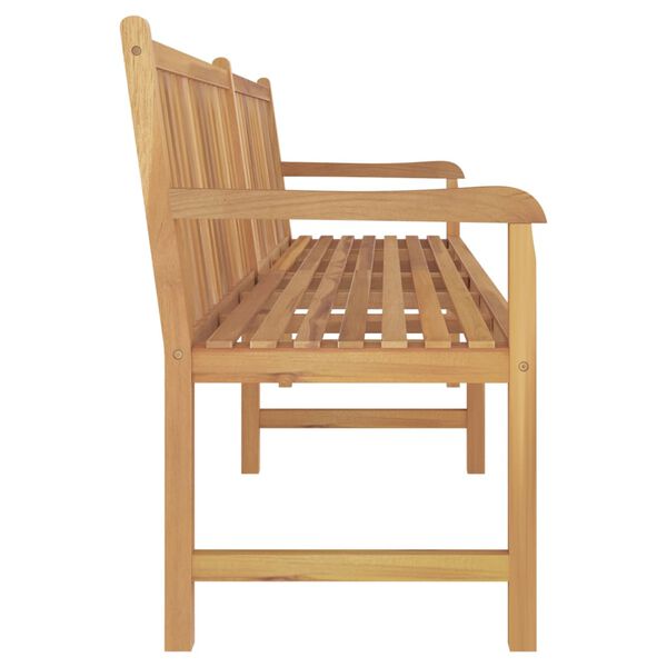 vidaXL Gartenbank 228 cm Massivholz Teak