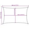 vidaXL Sonnensegel Hellgrau 5x3,5 m 100% Polyester Oxford