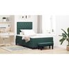 vidaXL Boxspringbett mit Matratze Dunkelgr&uuml;n 120 x 190 cm Samt