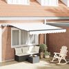 vidaXL Einziehbare Markise Wei&szlig; 300 x 250 cm Stoff