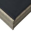 vidaXL Sonnenliege Beige 200,5 x 70 x 75 cm Poly-Rattan