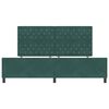 vidaXL Boxspringbett mit Kopfteil Dunkelgr&uuml;n 200 x 200 cm Samt