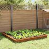 vidaXL Schneckenzauns 12 pcs Rostig Wetterfeststahl