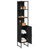 vidaXL Badezimmerschrank Schwarz Eichen-Optik 33 x 33 x 185,5 cm