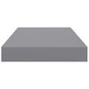 vidaXL Schweberegal Grau 40x23x3,8 cm MDF