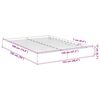 vidaXL Bettgestell Betongrau 120x190 cm Holzwerkstoff