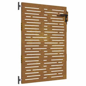 vidaXL Gartentor 85x125 cm Cortenstahl Quadratisches Design