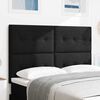 vidaXL LED Kopfteil mit LED-Lichtleisten Schwarz 160 cm Polyester