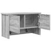 vidaXL Wandmontierter nachttisch mit T&uuml;r Graues Sonoma 50 x 20 x 30 cm