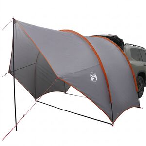 vidaXL Heck-Awnings wasserfest 405 x 280 x 220 cm Grau und Orange